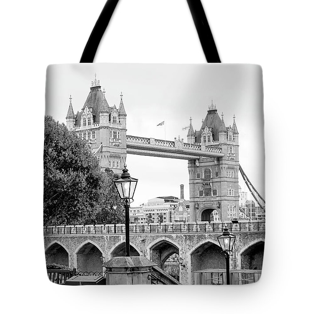 Tower Tote Bag featuring the photograph A View of Tower Bridge by Joe Winkler