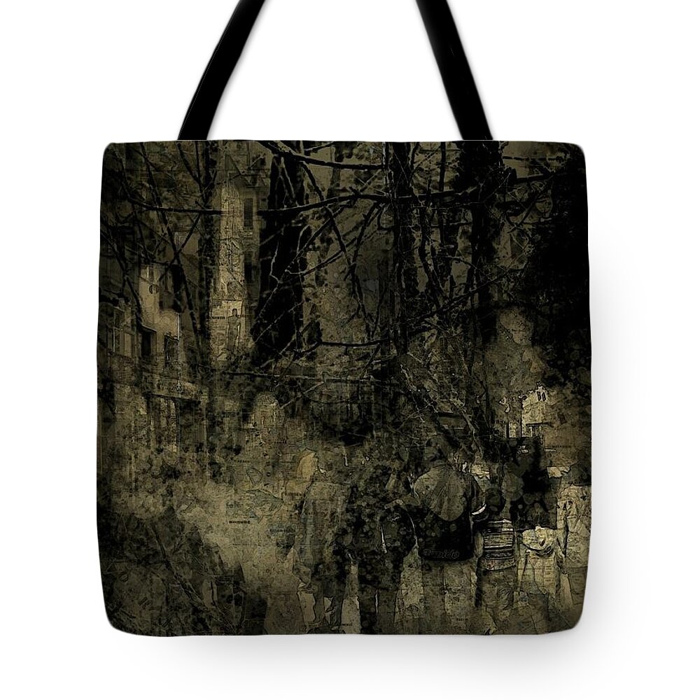 Abstract Tote Bag featuring the photograph A Walk in the Park by Jim Vance