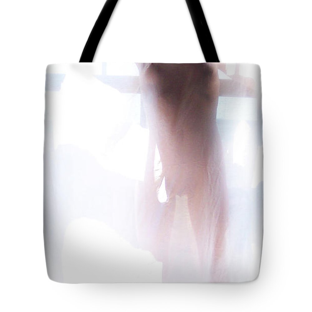 Nude Tote Bag featuring the photograph A Water Color Photograph by Gary at TopPhotosI
