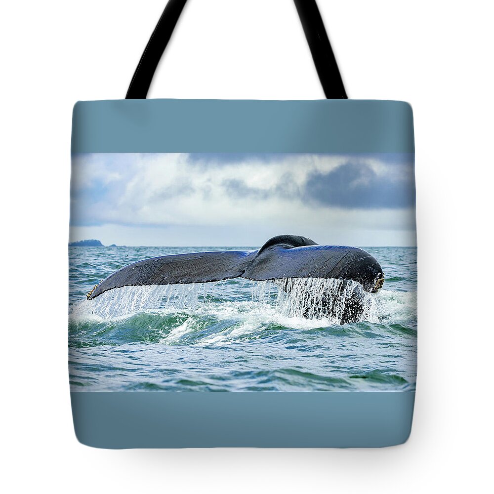 Alaska Tote Bag featuring the photograph A Whale's Tail by Roberta Kayne