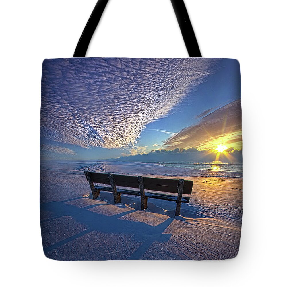 Journey Tote Bag featuring the photograph A Whole World In Front Of Us by Phil Koch