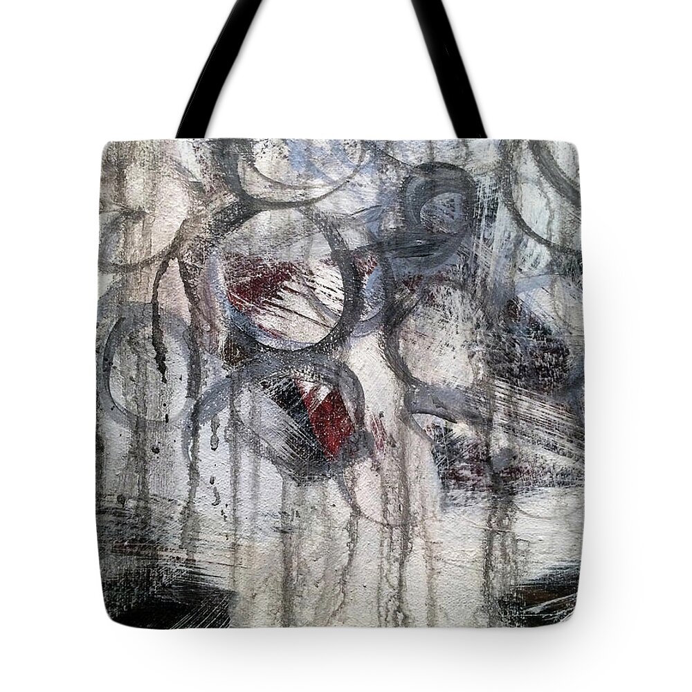 Earthy Tote Bag featuring the painting A3 by Lance Headlee