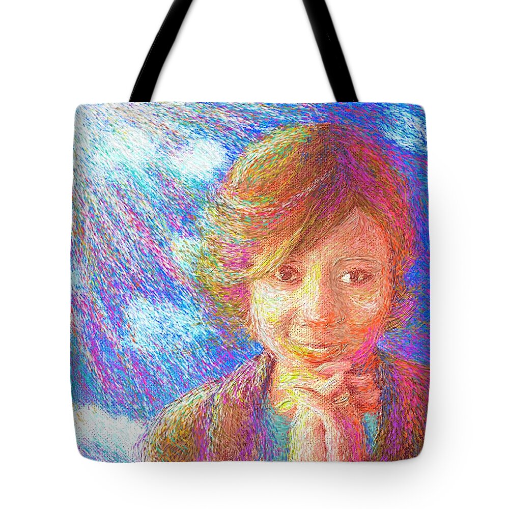 Belief Tote Bag featuring the painting Abiding in Faith by Hidden Mountain
