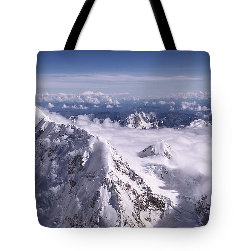 Above Denali Tote Bag featuring the photograph Above Denali by Chad Dutson
