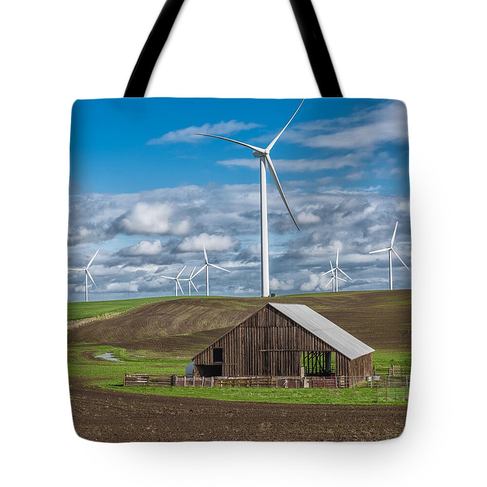 Barn Tote Bag featuring the photograph Above the Barn by Robin Mayoff