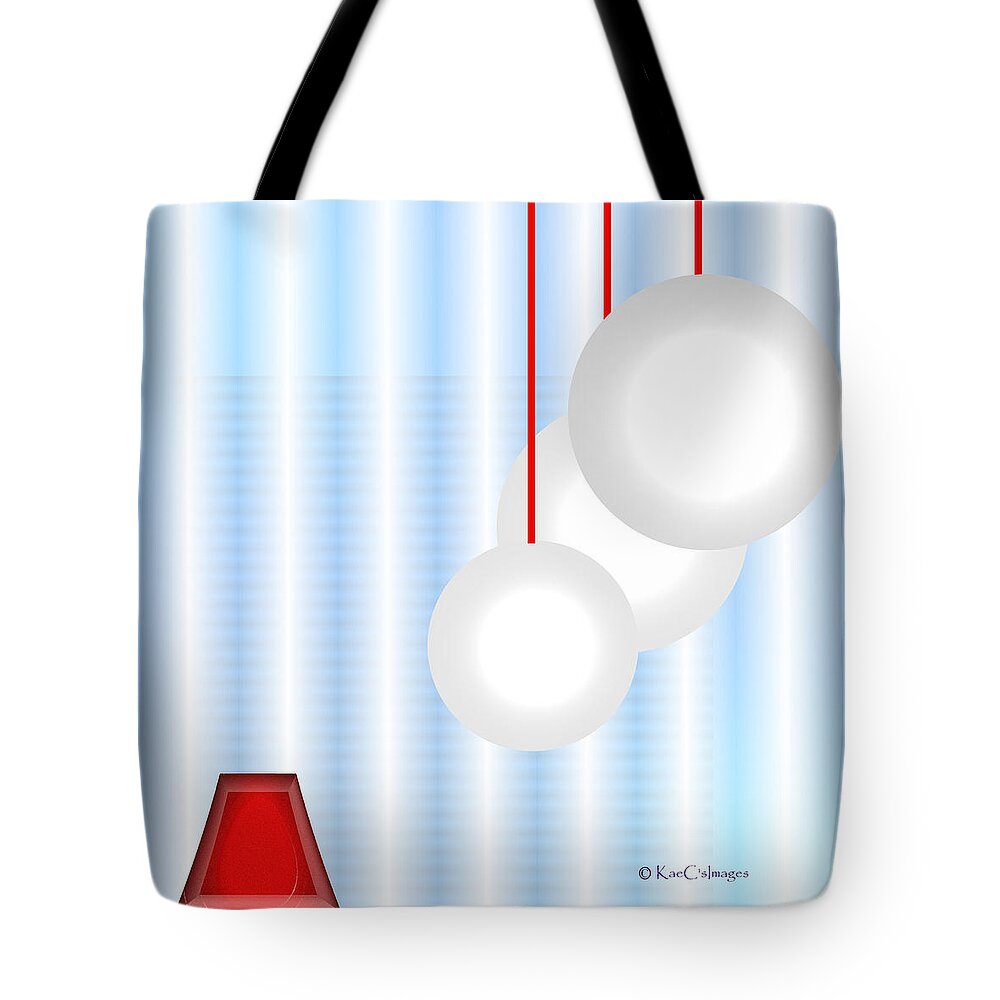 Abstract Art Tote Bag featuring the digital art Abstract 105 2 by Kae Cheatham