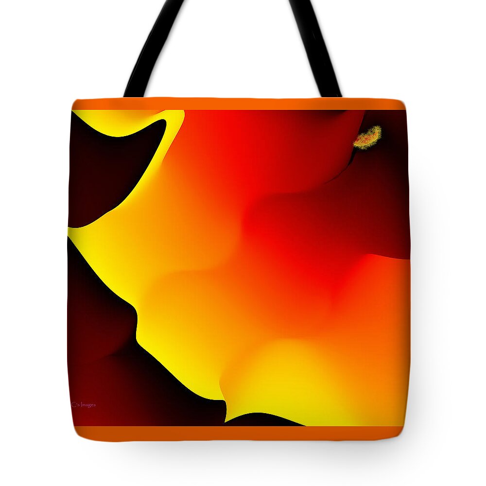 Abstract Tote Bag featuring the digital art Abstract 515 8 by Kae Cheatham