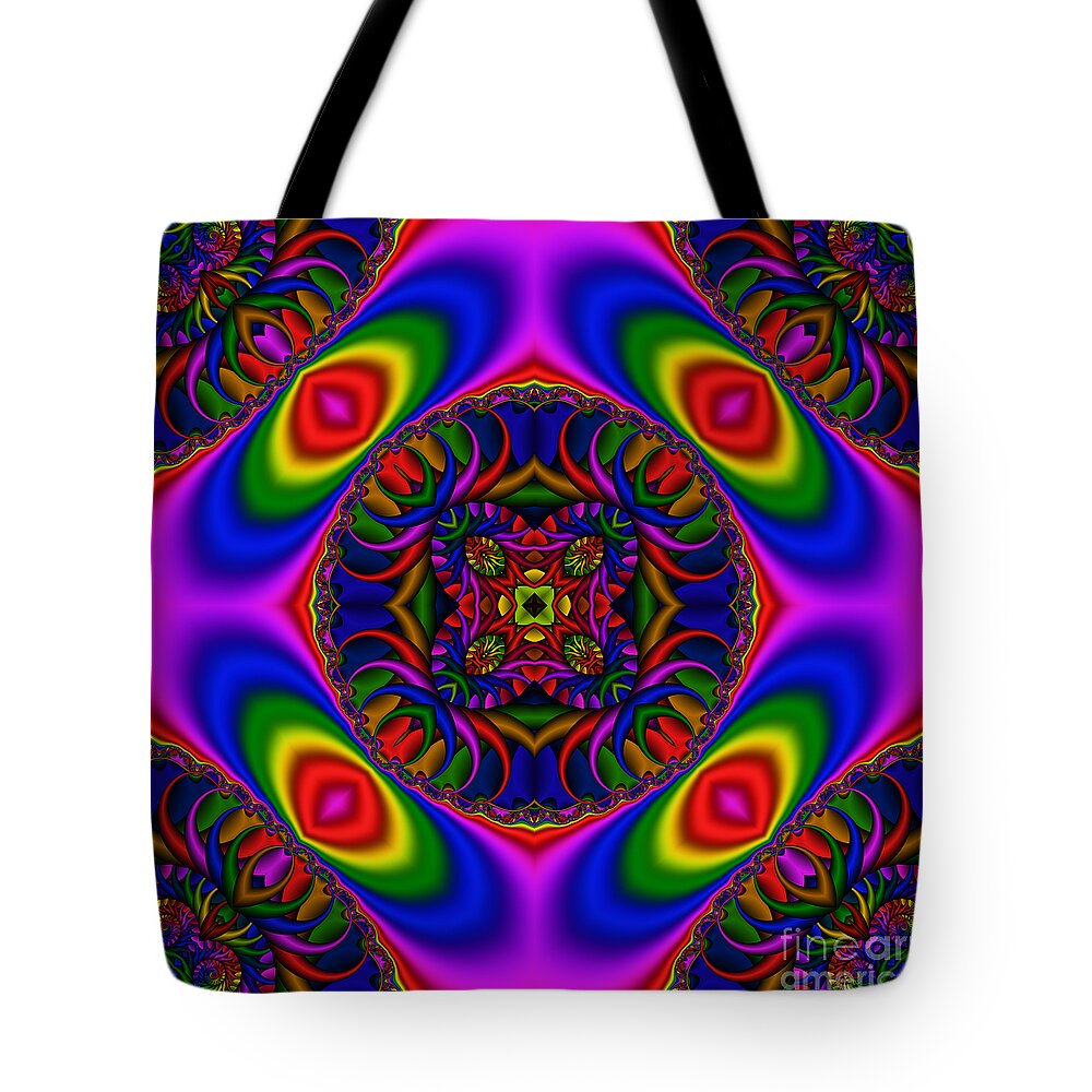 Abstract Tote Bag featuring the digital art Abstract 616 by Rolf Bertram