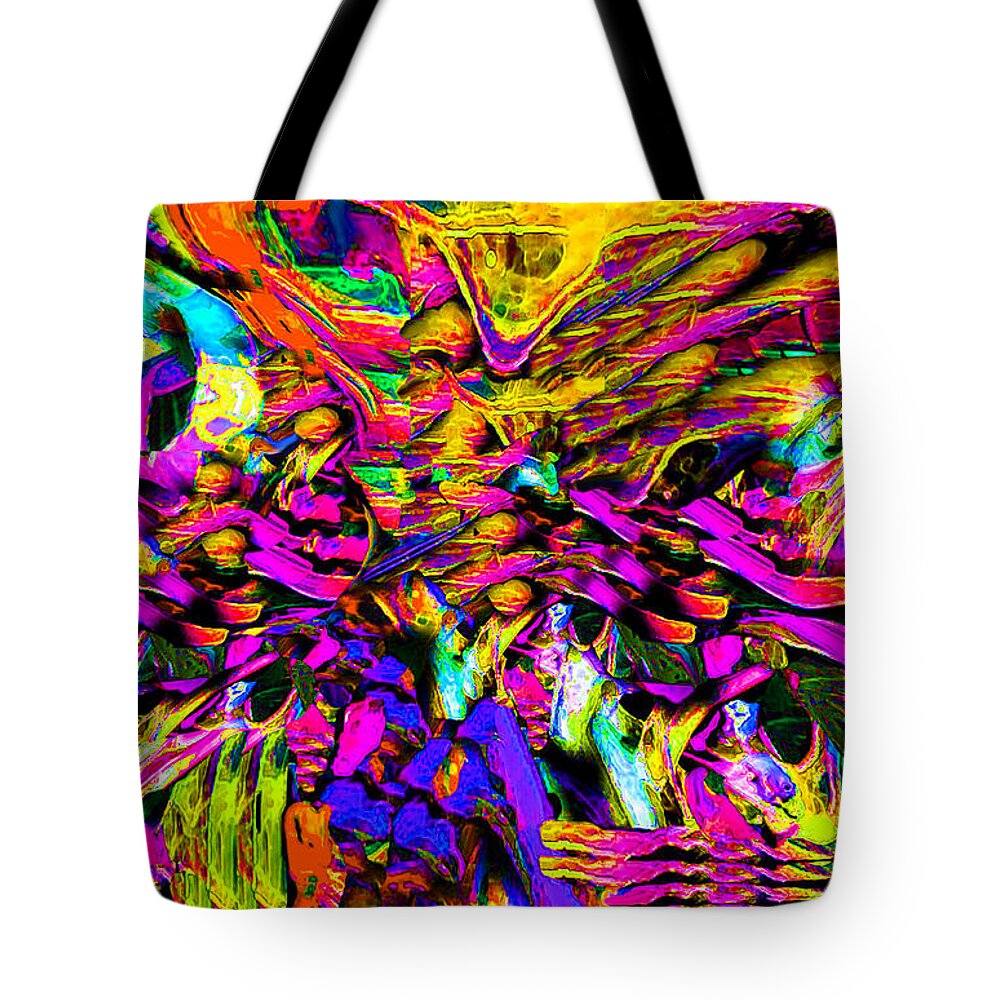  Original Contemporary Tote Bag featuring the digital art Abstract 837 by Phillip Mossbarger