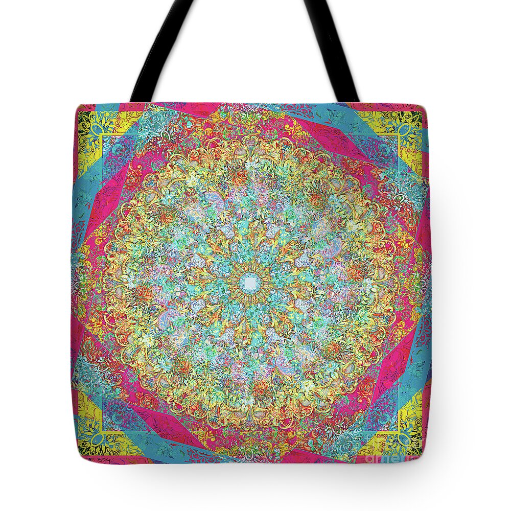 Indian Tote Bag featuring the digital art Abstract baroque texture by Xrista Stavrou