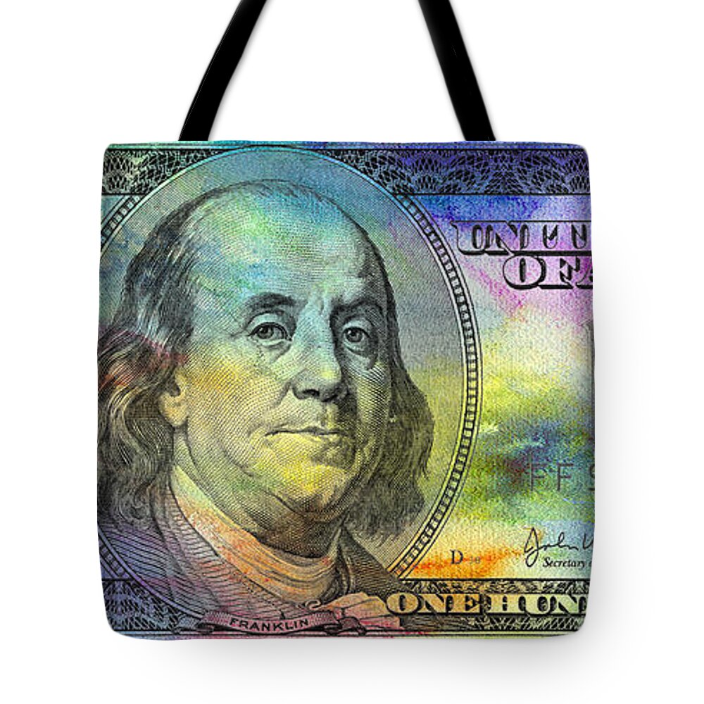 One Hundred Dollar Tote Bag featuring the photograph Abstract Ben by Jon Neidert