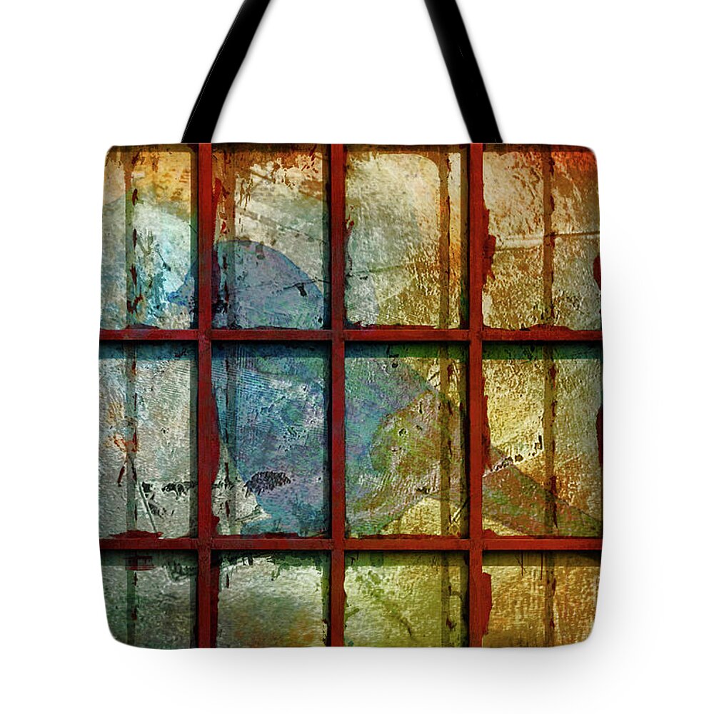 Animals Tote Bag featuring the painting Abstract Bird B42616-1 by Mas Art Studio