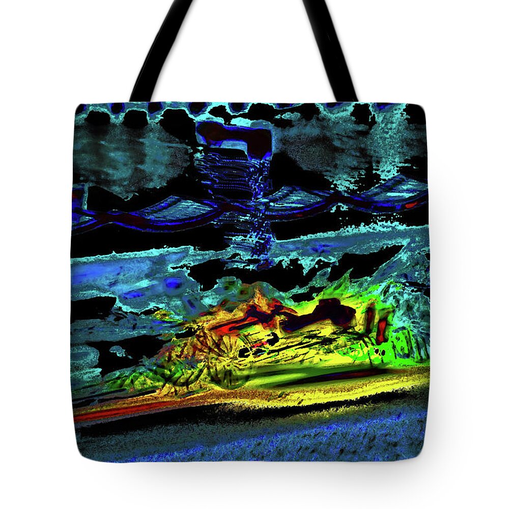 Abstract Tote Bag featuring the photograph Abstract Carriage Ride by Gina O'Brien