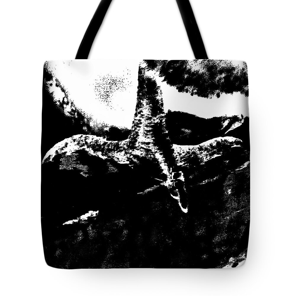 Abstract Tote Bag featuring the photograph Abstract Chicken Foot by Gina O'Brien