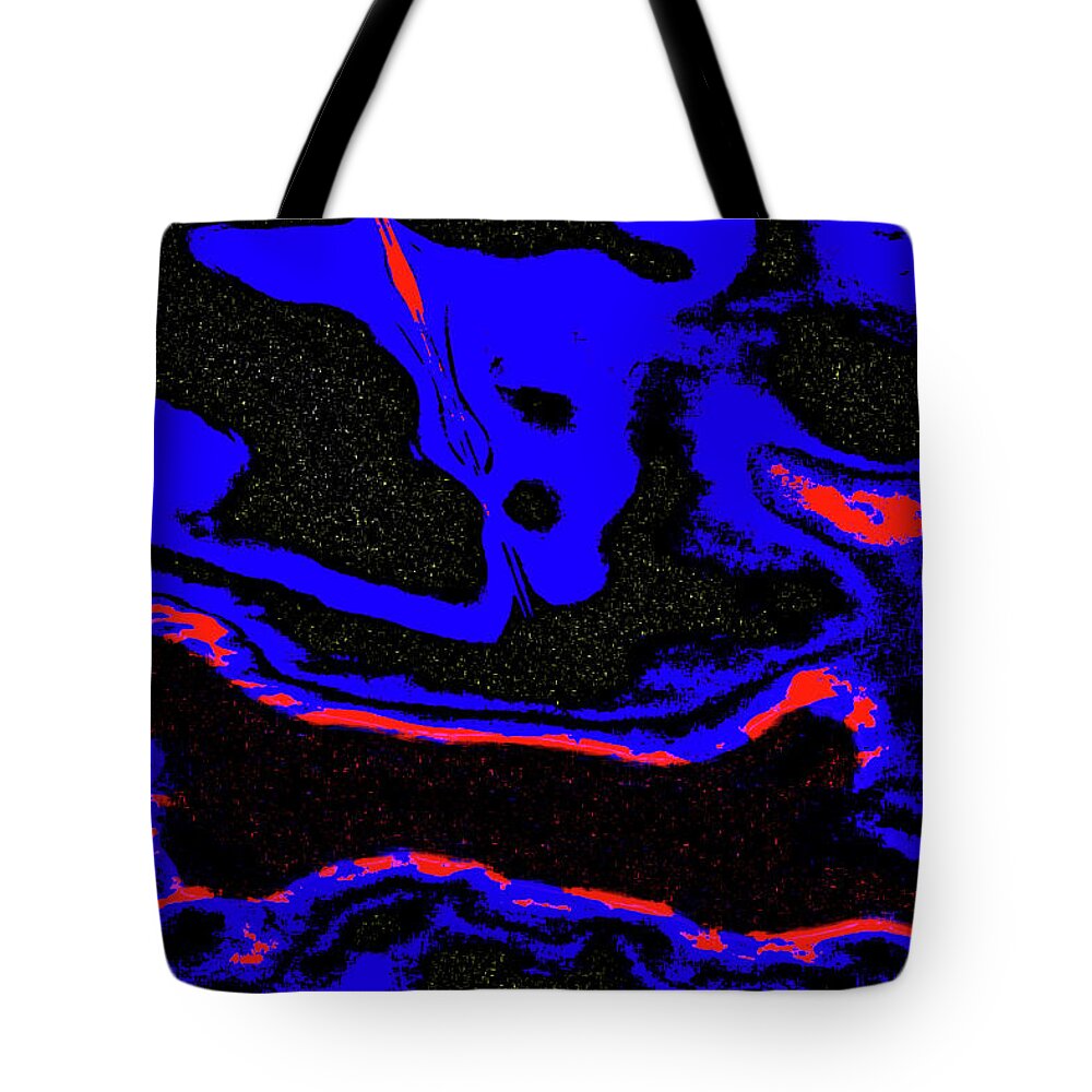 Abstract Tote Bag featuring the photograph Abstract Contrails by Gina O'Brien