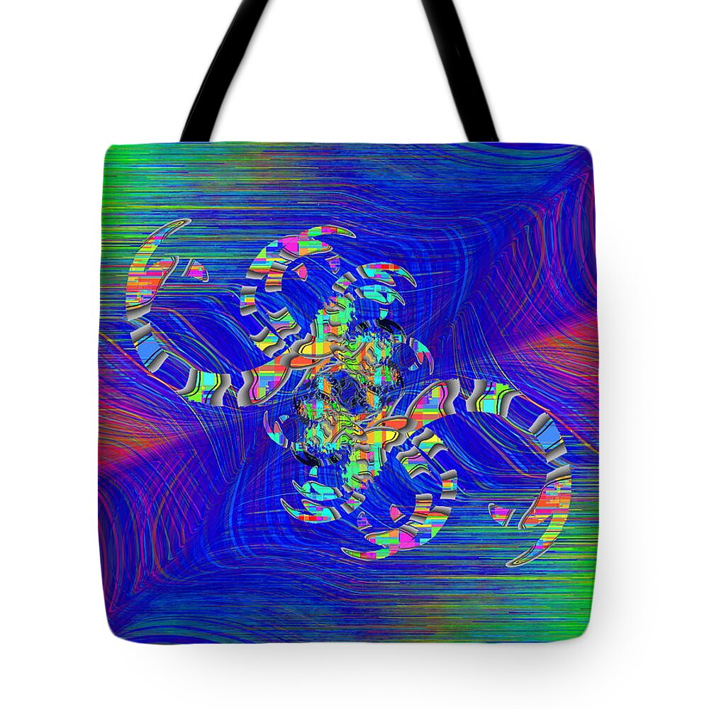 Abstract Tote Bag featuring the digital art Abstract Cubed 362 by Tim Allen