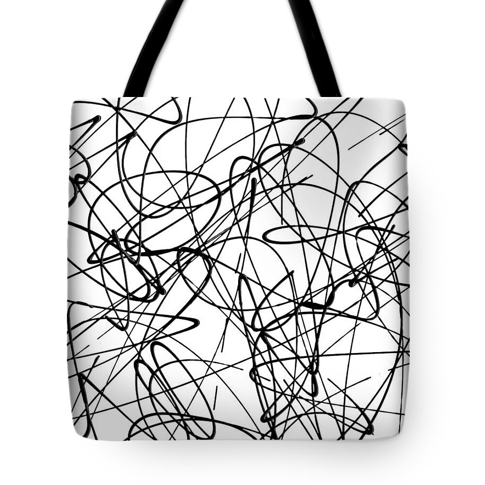 Drip Painting Tote Bag featuring the painting Abstract for Cave Exploration by Ismael Cavazos