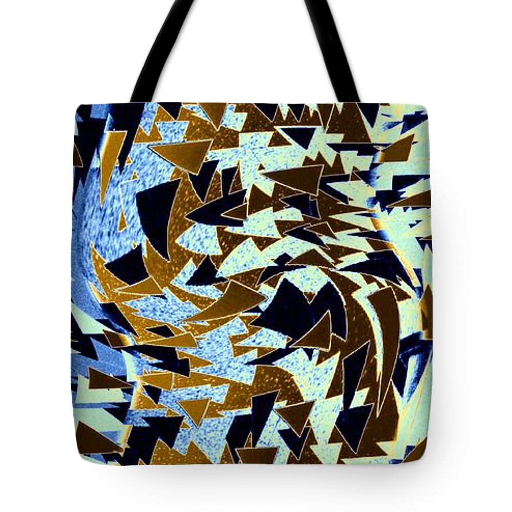 Abstract Tote Bag featuring the digital art Abstract Fusion 283 by Will Borden