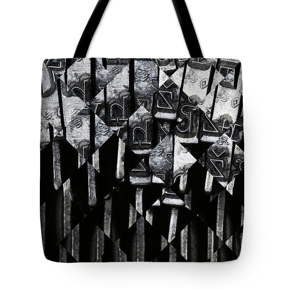 Matrix Tote Bag featuring the photograph Abstract matrix by Michal Boubin