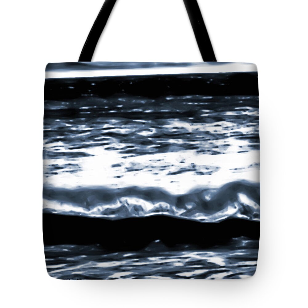 Abstract Ocean Tote Bag featuring the photograph Abstract Ocean by Gina O'Brien