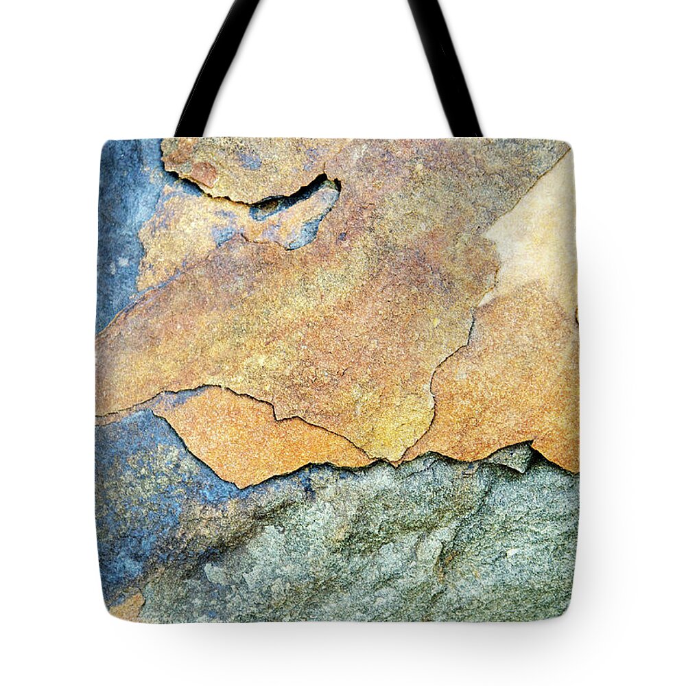 Abstract Rock Tote Bag featuring the photograph Abstract Rock by Christina Rollo