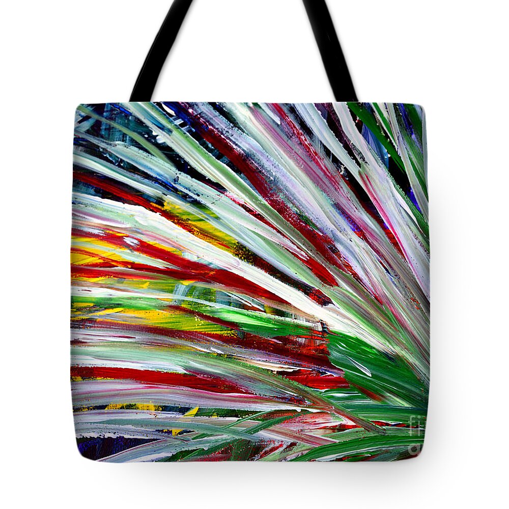 Martha Tote Bag featuring the painting Abstract Series C1015CL by Mas Art Studio