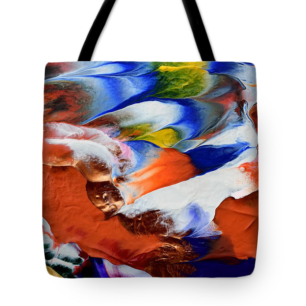 Martha Tote Bag featuring the painting Abstract Series N1015AL by Mas Art Studio