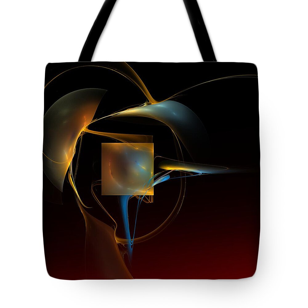 Abstract Tote Bag featuring the digital art Abstract Still Life 012211 by David Lane