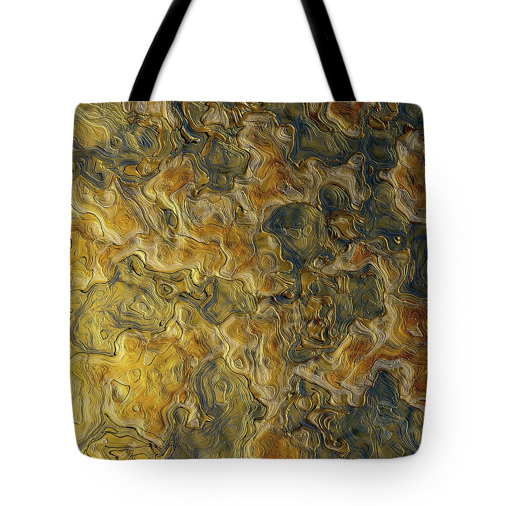 Abstract Tote Bag featuring the digital art Abstract Studio 5 by Spacefrog Designs