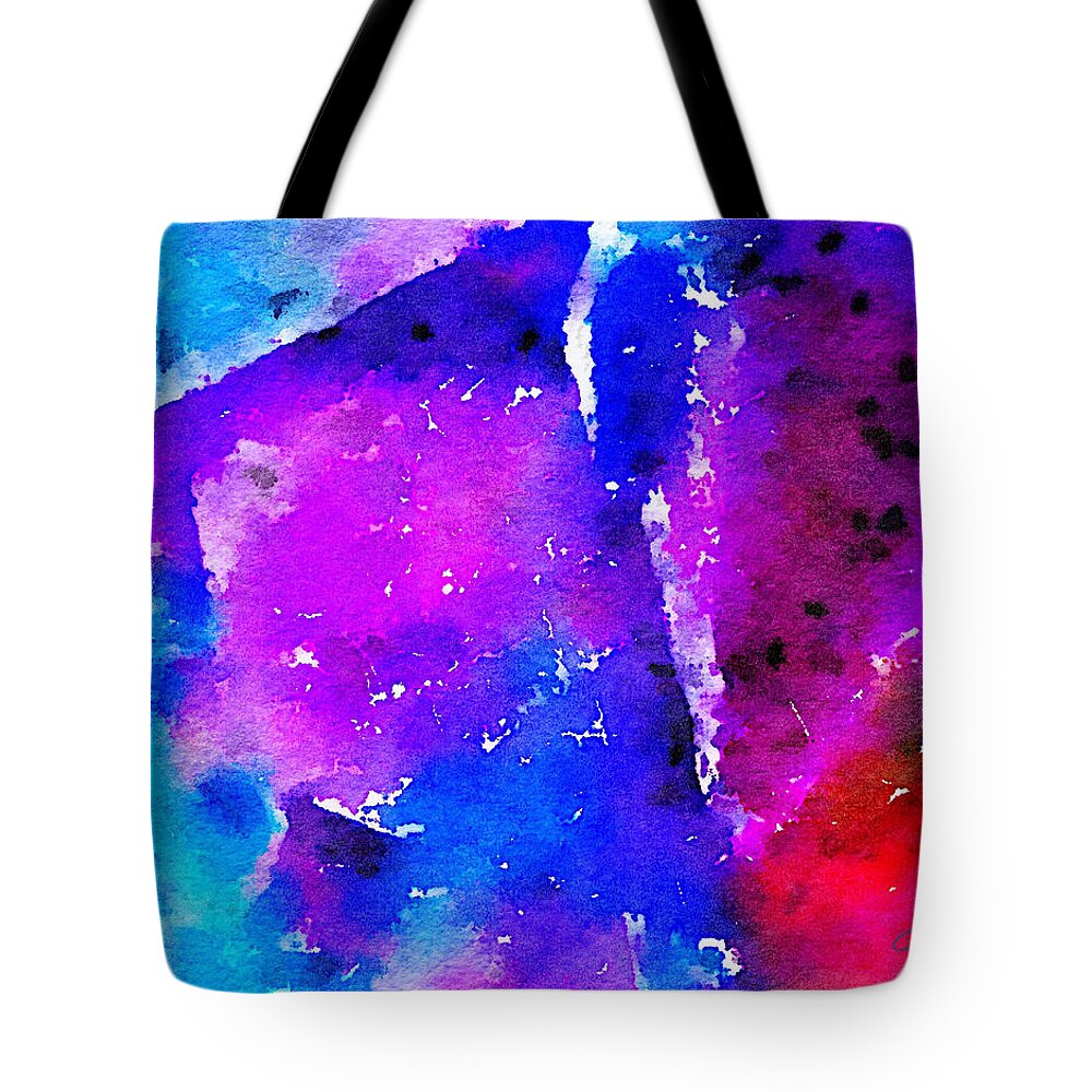 Abstract Painting Tote Bag featuring the painting Abstract Watercolor by Joan Reese