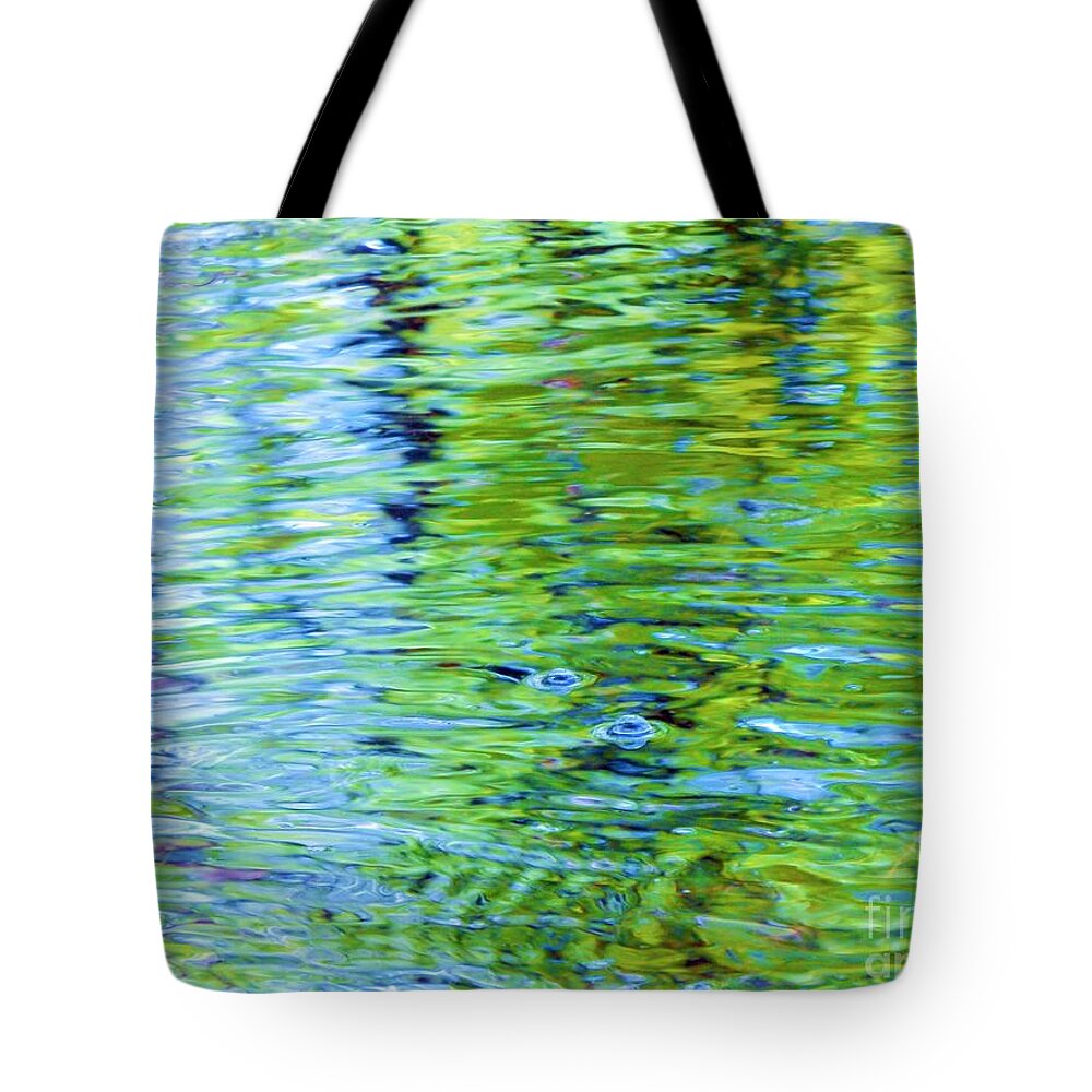 Abstract Tote Bag featuring the photograph Abstract Watercolors by Jan Gelders