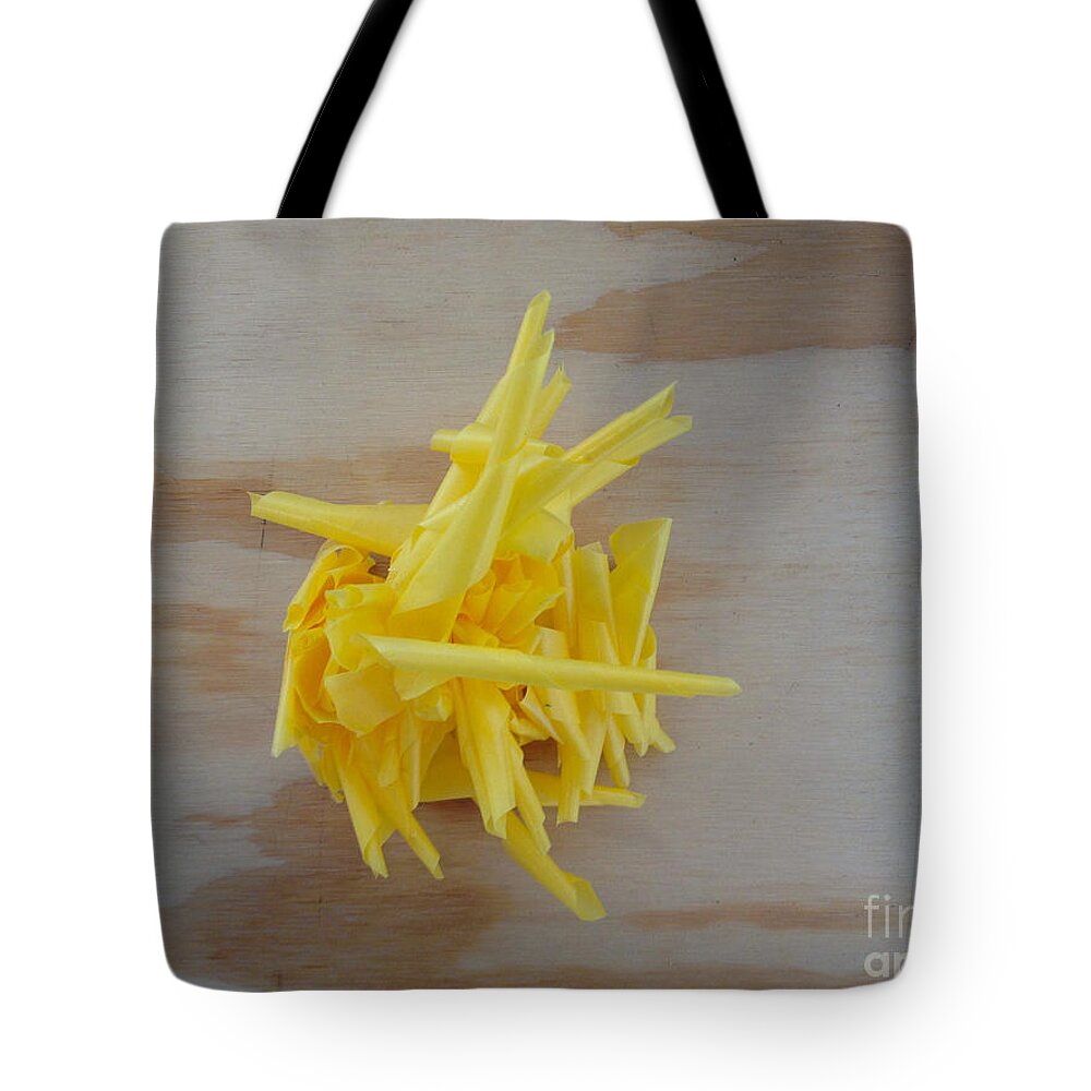 Abstract Tote Bag featuring the photograph Abstract Yellow No. One by Jason Freedman