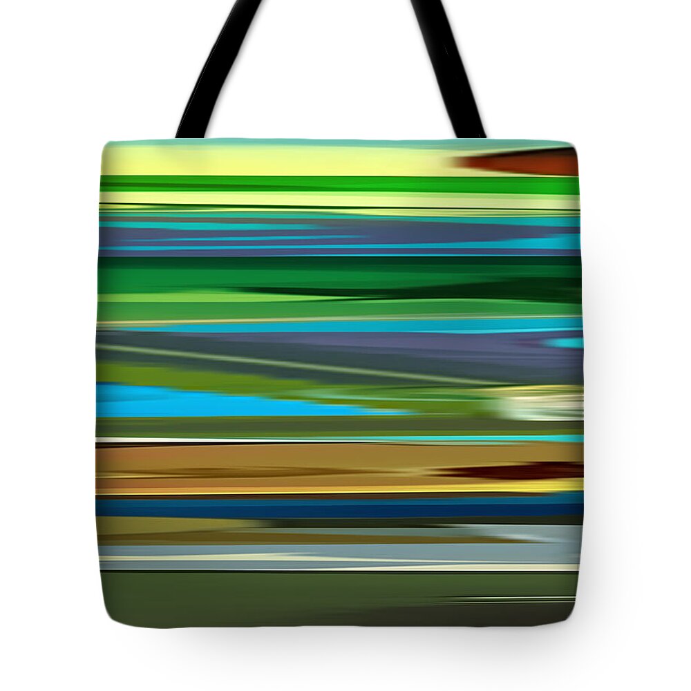 Abstract Tote Bag featuring the digital art Abstraction 7 by Chuck Staley