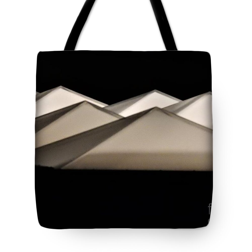 Fine Art Print Tote Bag featuring the digital art Abstractions In The Night by Jan Gelders