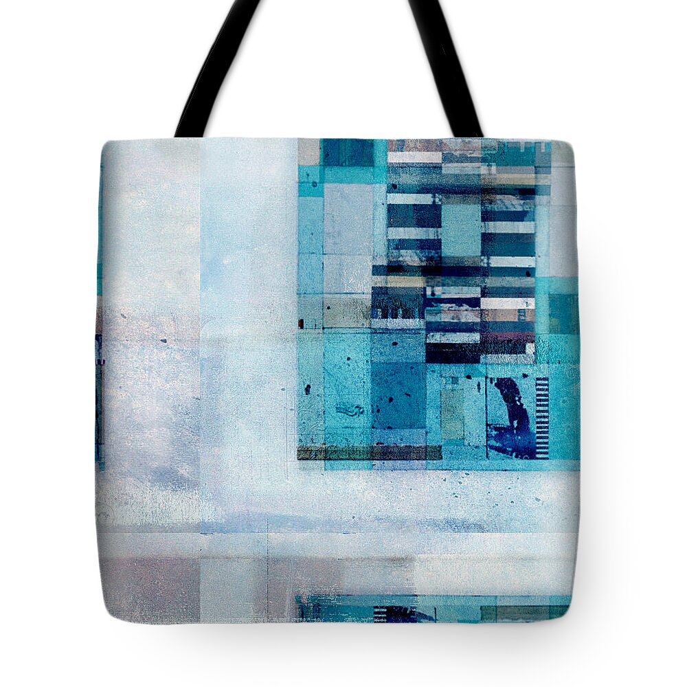 Abstract Tote Bag featuring the digital art Abstractitude - c02v by Variance Collections