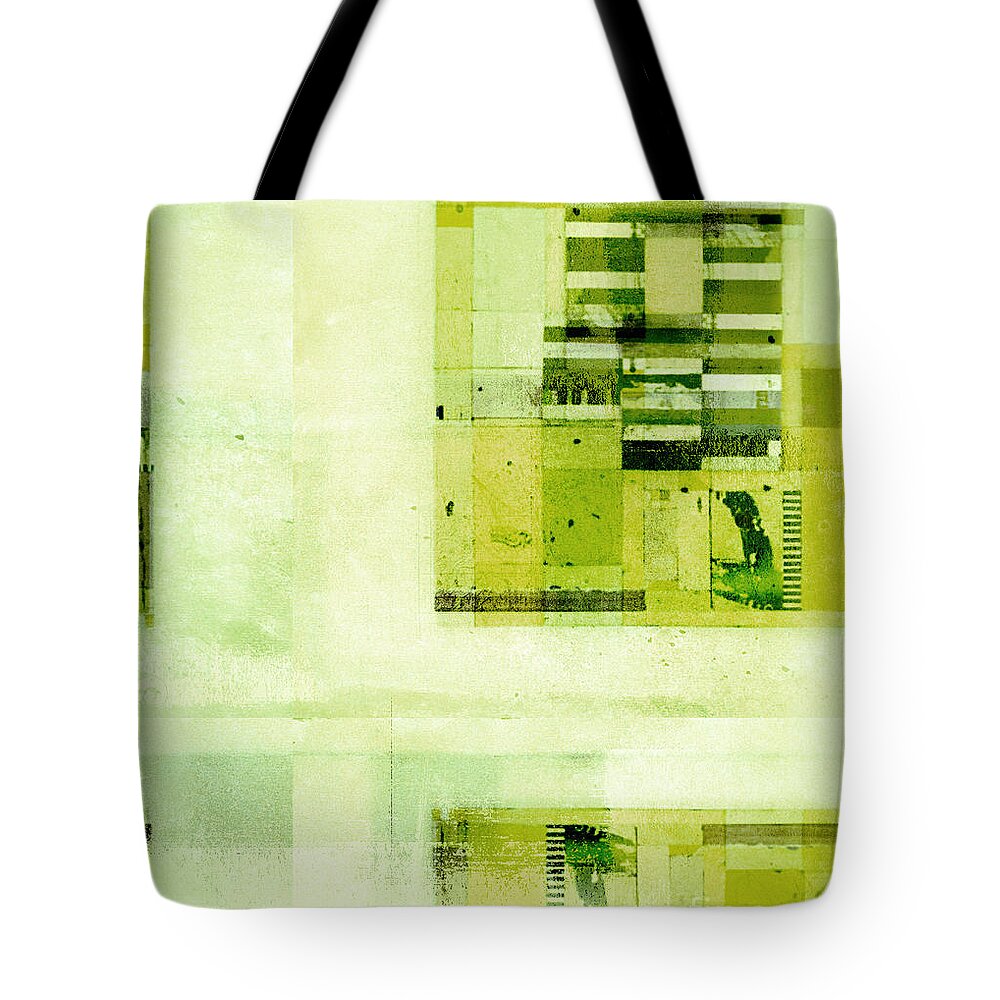 Abstract Tote Bag featuring the digital art Abstractitude - c4v by Variance Collections