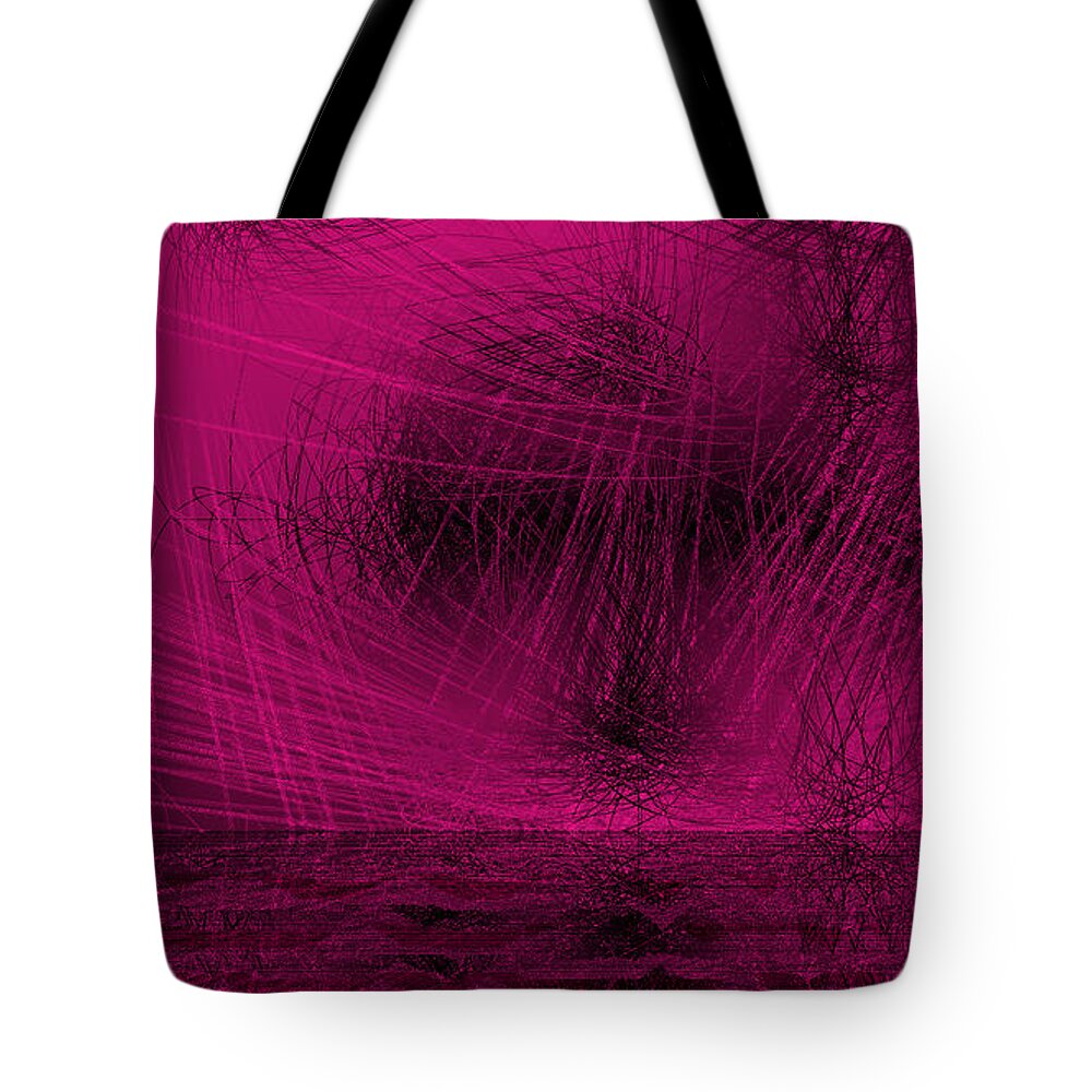 Rithmart Abstract Lines Organic Random Computer Digital Shapes Abstract Acanvas Algorithm Art Below Colors Designed Digital Display Drawn Images Number One Organic Recursive Reflection Series Shadowy Shapes Small Streaming Using Watery Tote Bag featuring the digital art Ac-2-18 by Gareth Lewis