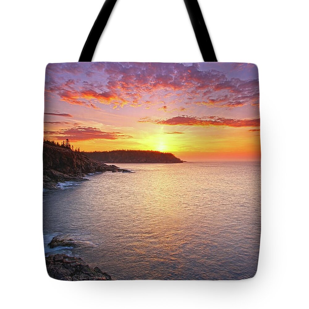 New Day Tote Bag featuring the photograph Acadia Magic by Juergen Roth