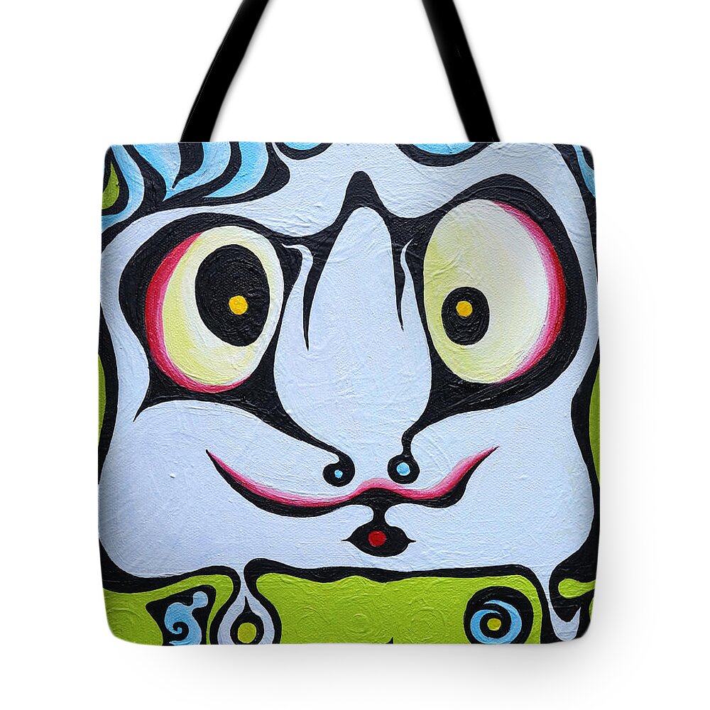Ace Tote Bag featuring the painting Ace Kid Mark by Amy Ferrari