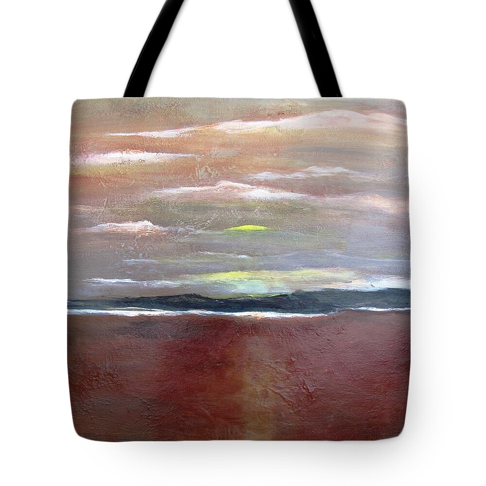 Sun Tote Bag featuring the painting Across the Horizon by Gary Smith