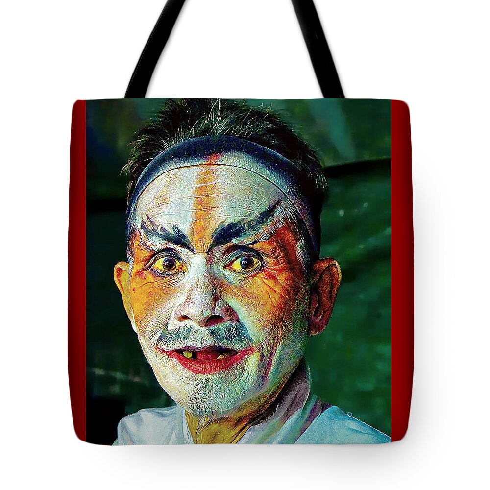 China Tote Bag featuring the digital art Actor Of Culture by Ian Gledhill