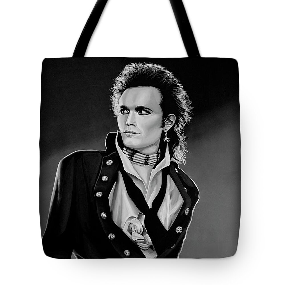 Adam Ant Tote Bag featuring the painting Adam Ant Painting by Paul Meijering