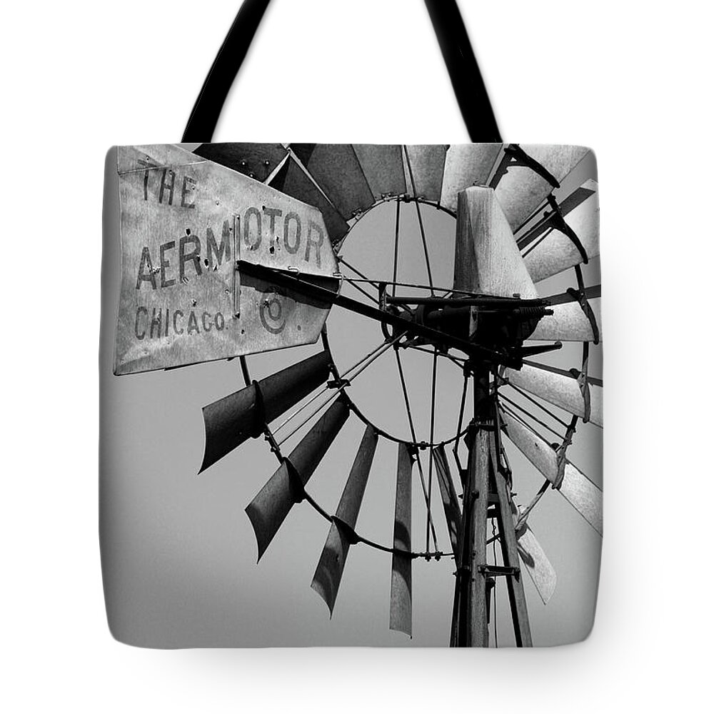 Griculture Tote Bag featuring the photograph Aeromotor by Alan Look
