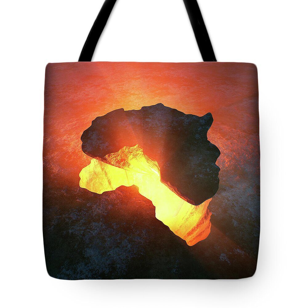 Africa Tote Bag featuring the photograph Africa conceptual design by Johan Swanepoel