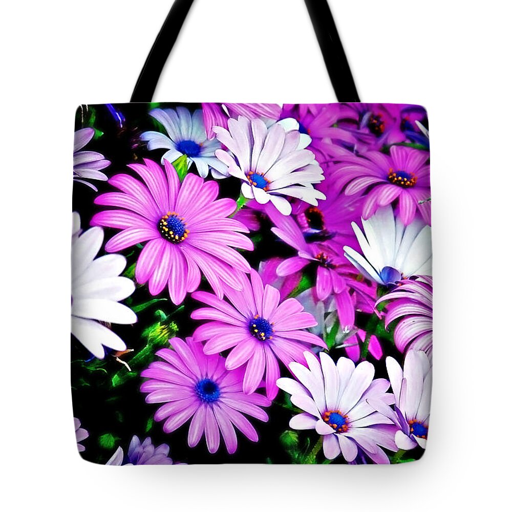 Flowers Tote Bag featuring the photograph African Daisies - Arctotis stoechadifolia by Alexandra Till