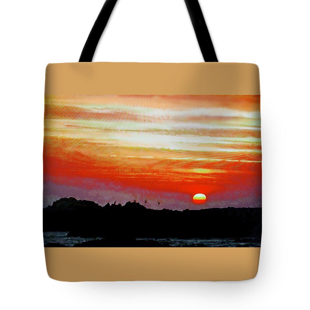 Africa Tote Bag featuring the painting African Sunset by CHAZ Daugherty