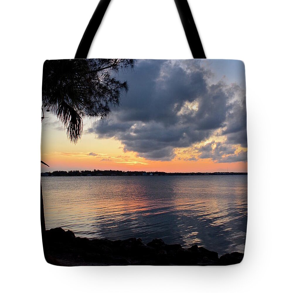 River Tote Bag featuring the photograph After Sundown at Wabasso Bridge by Carol Bradley