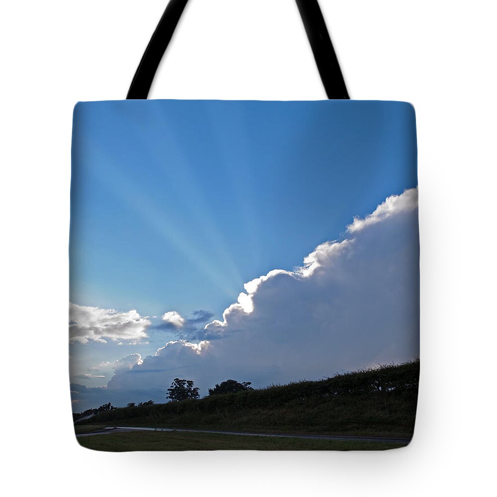 Cloudscape Tote Bag featuring the photograph After The Rain by Gill Billington