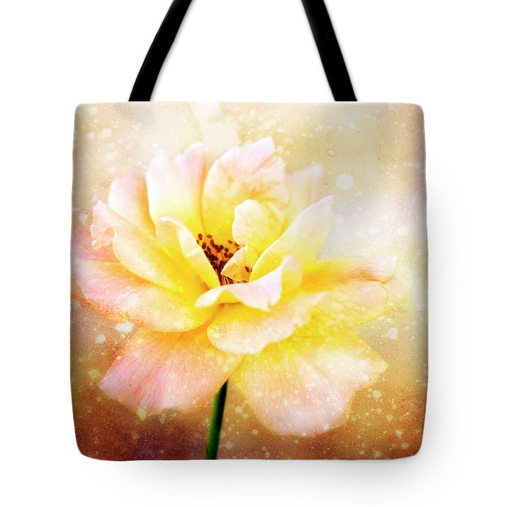 Rose Tote Bag featuring the photograph After the Rain by Joan Bertucci