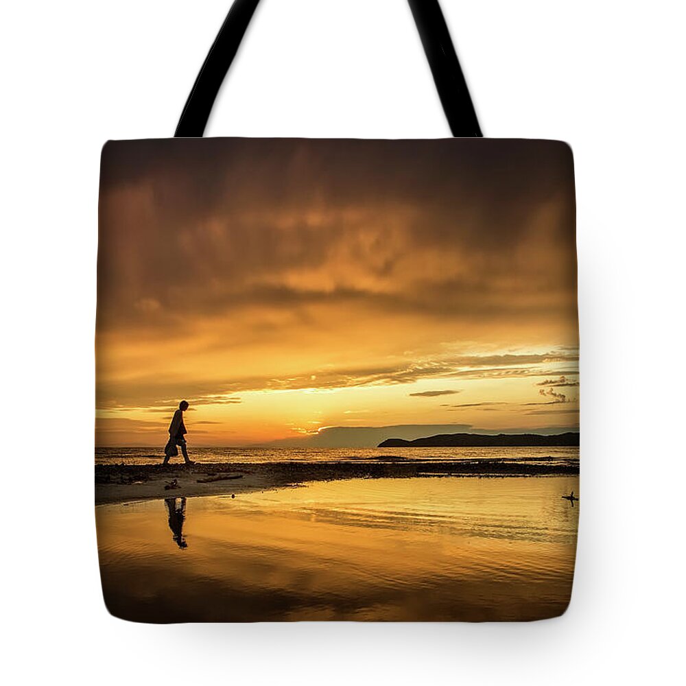 Sunset Tote Bag featuring the photograph After the storm by Daliana Pacuraru